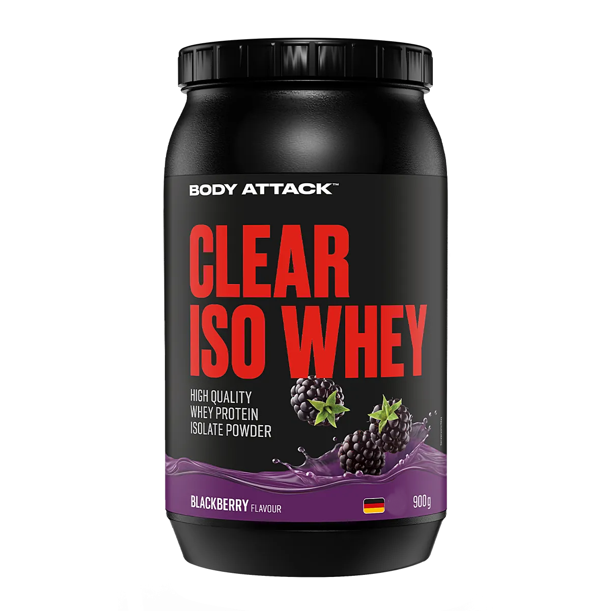 Body Attack - Clear Iso Whey - 900g Dose Body Attack Blackberry