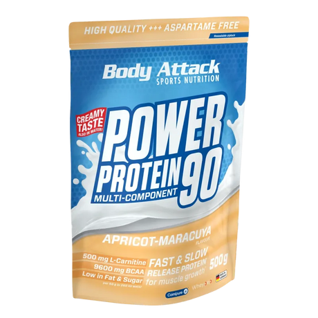 Body Attack - Power Protein 90 - 500g Body Attack Apricot-Maracuya