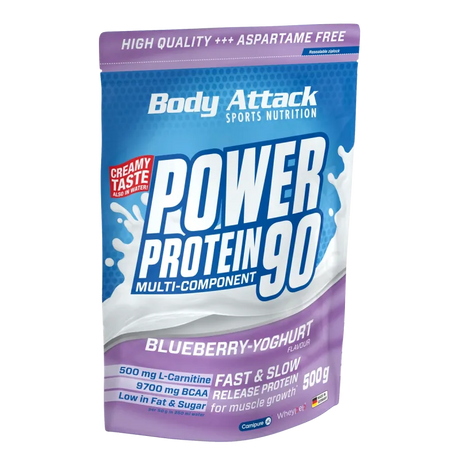 Body Attack - Power Protein 90 - 500g Body Attack Blueberry