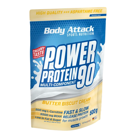 Body Attack - Power Protein 90 - 500g Body Attack Butter Bisquit