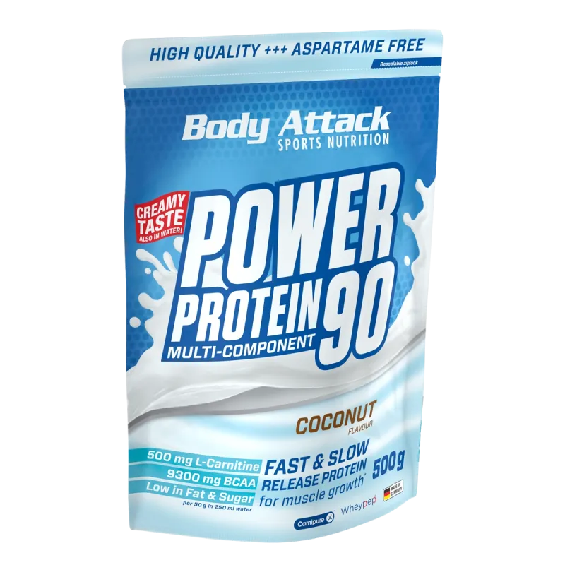 Body Attack - Power Protein 90 - 500g Body Attack Coconut
