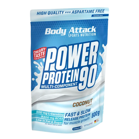 Body Attack - Power Protein 90 - 500g Body Attack Coconut