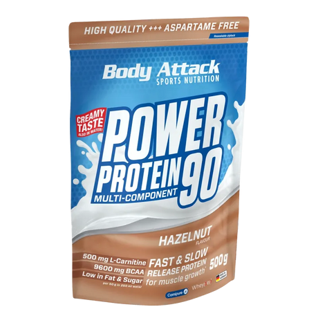 Body Attack - Power Protein 90 - 500g Body Attack Hazelnut