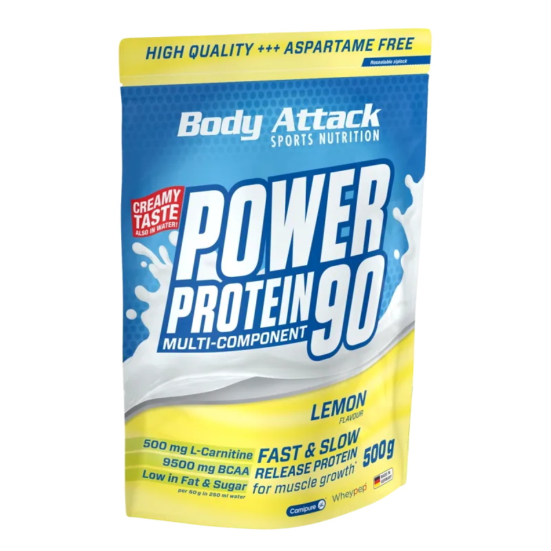 Body Attack - Power Protein 90 - 500g Body Attack Lemon