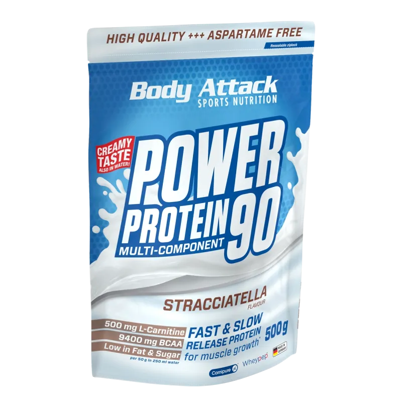 Body Attack - Power Protein 90 - 500g Body Attack Stracciatella