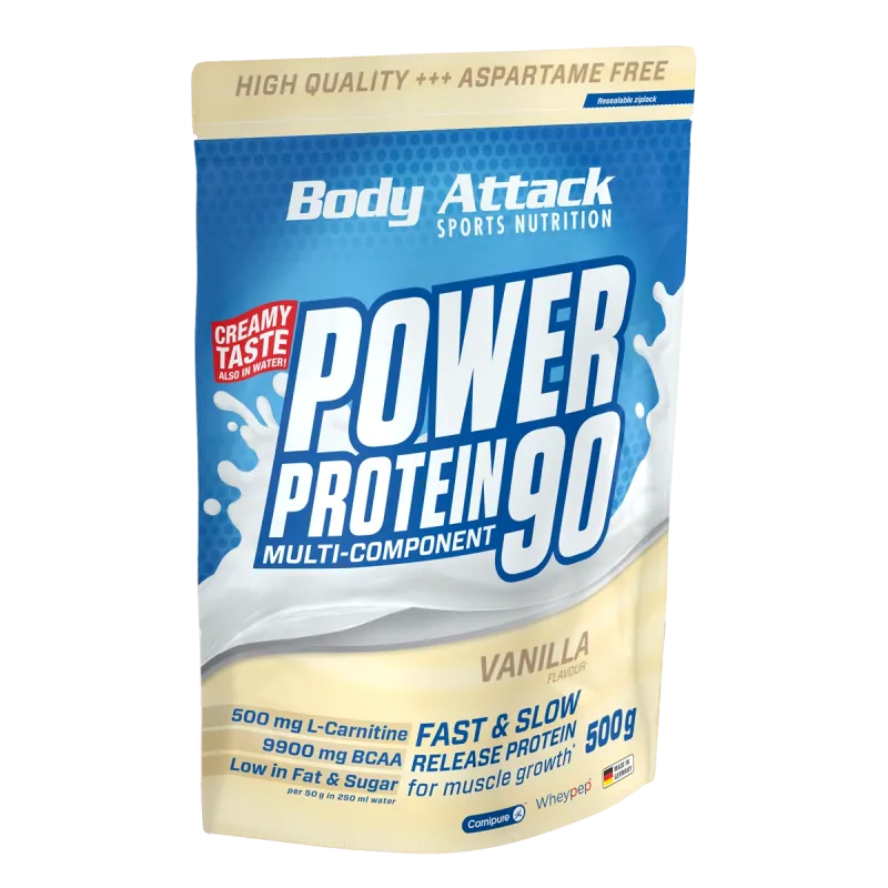 Body Attack - Power Protein 90 - 500g Body Attack Vanilla