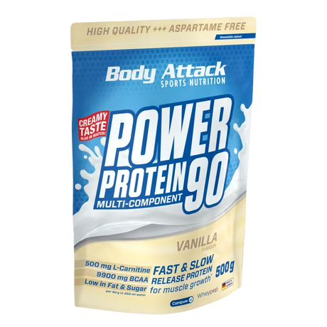 Body Attack - Power Protein 90 - 500g Body Attack Vanilla