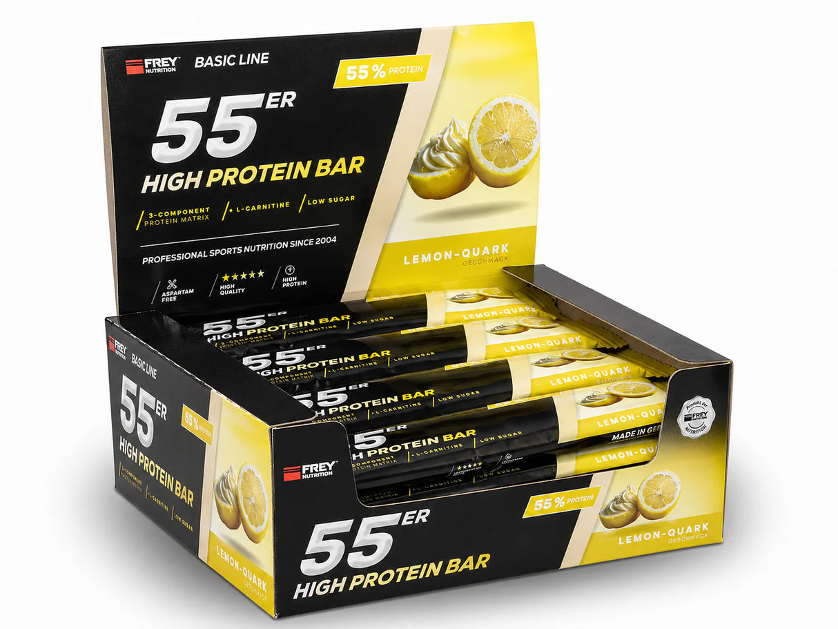 Frey Nutrition - 55er Riegel - Karton 20 x 50g Frey Nutrition Lemon-Quark