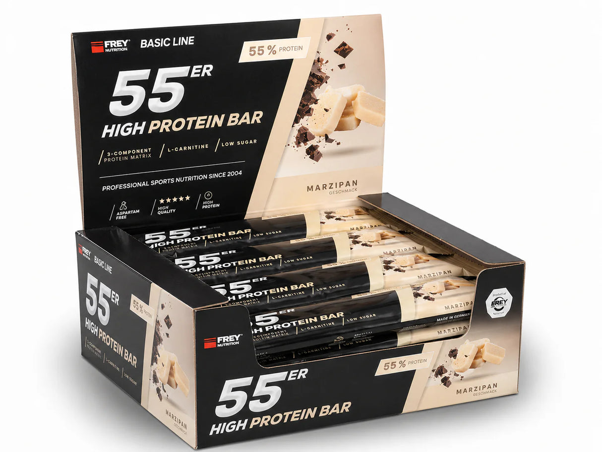 Frey Nutrition - 55er Riegel - Karton 20 x 50g Frey Nutrition Marzipan