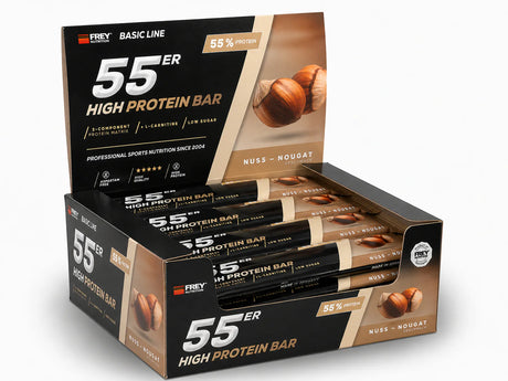 Frey Nutrition - 55er Riegel - Karton 20 x 50g Frey Nutrition Nuss-Nougat