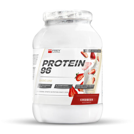 Frey Nutrition - Protein 96 - 900g Dose Frey Nutrition Erdbeere