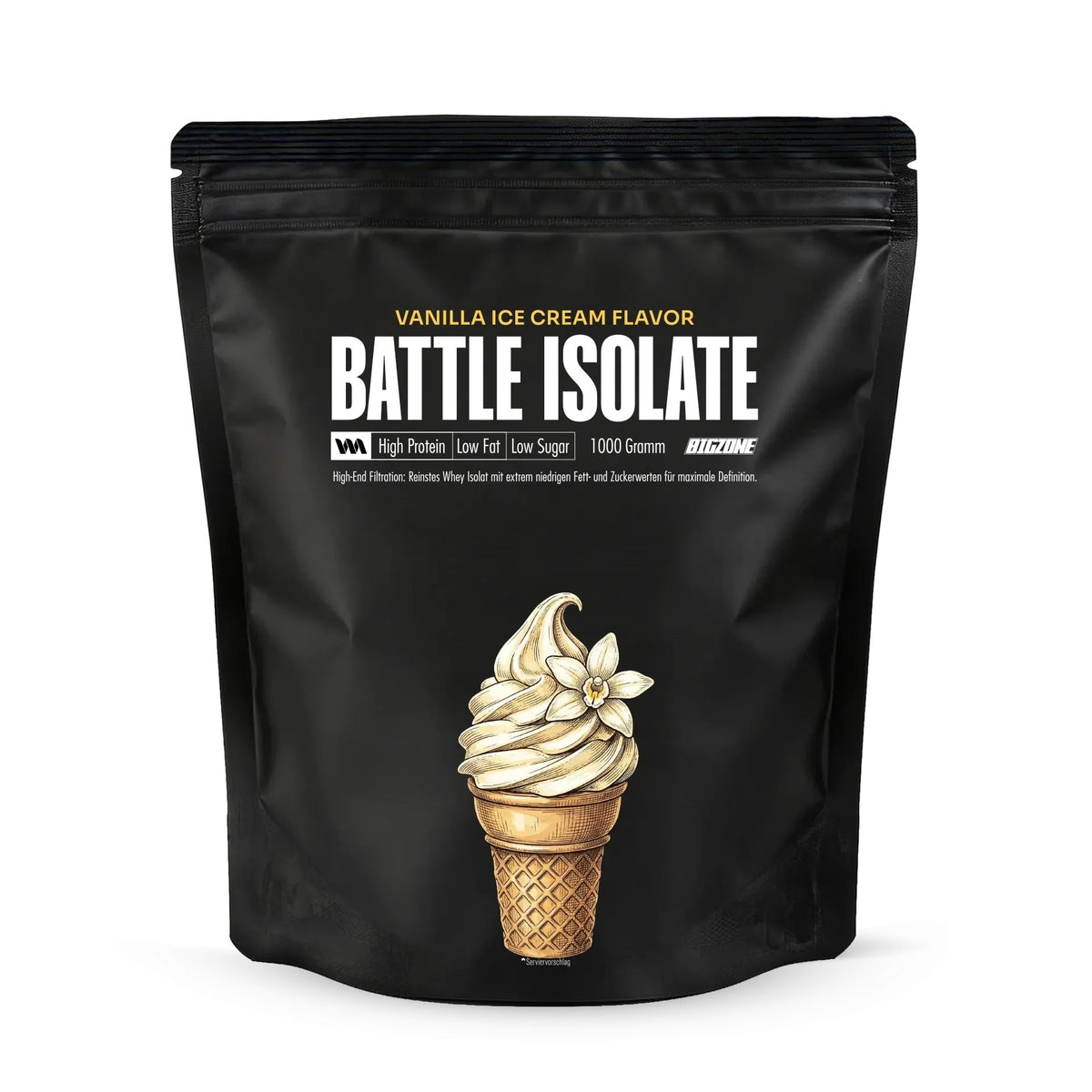 Big Zone - Battle Isolate Whey - 1000g Beutel Big Zone Vanilla Ice Cream