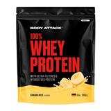 Body Attack - 100% Whey Protein - 900g Body Attack Banana Milk