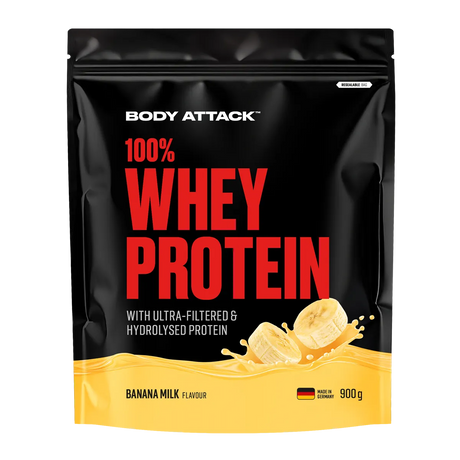 Body Attack - 100% Whey Protein - 900g Body Attack Banana Milk