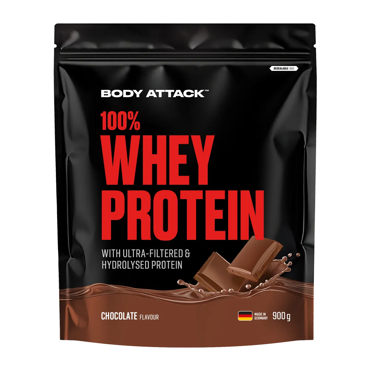 Body Attack - 100% Whey Protein - 900g Body Attack Chocolate