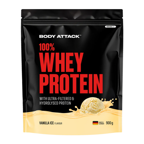 Body Attack - 100% Whey Protein - 900g Body Attack Vanilla Ice