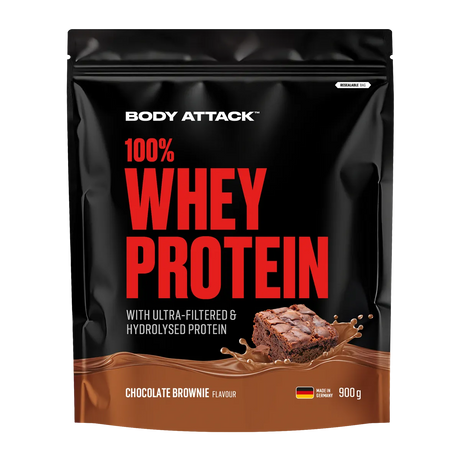 Body Attack - 100% Whey Protein - 900g Body Attack Chocolate Brownie