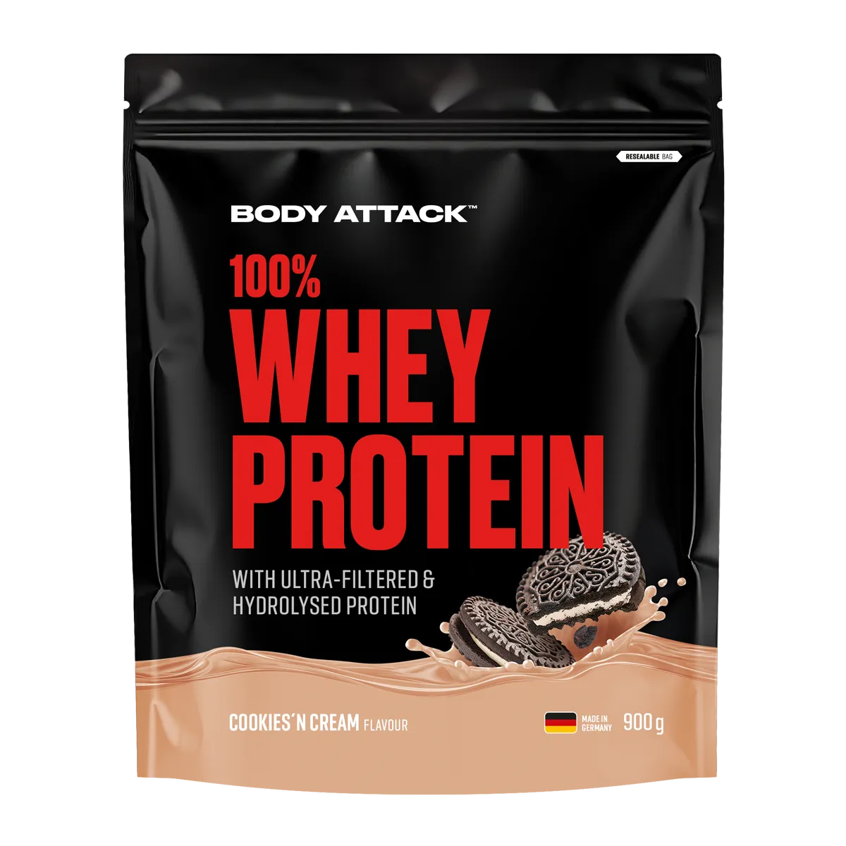 Body Attack - 100% Whey Protein - 900g Body Attack Cookies n Cream