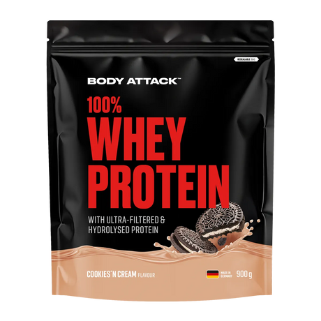 Body Attack - 100% Whey Protein - 900g Body Attack Cookies n Cream