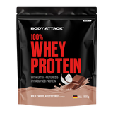 Body Attack - 100% Whey Protein - 900g Body Attack Milk Chocolate Coconut
