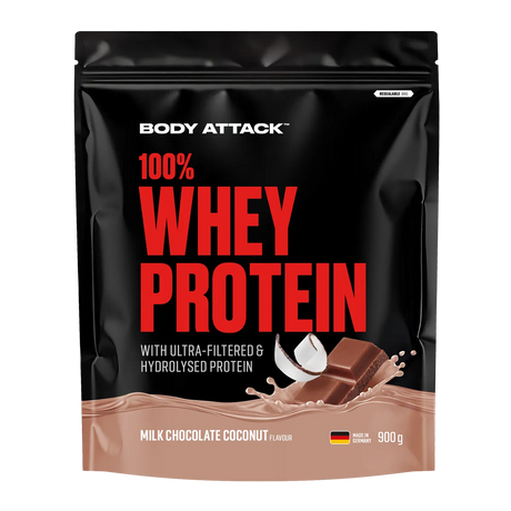Body Attack - 100% Whey Protein - 900g Body Attack Milk Chocolate Coconut