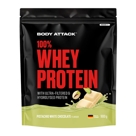 Body Attack - 100% Whey Protein - 900g Body Attack Pistachio White Chocolate