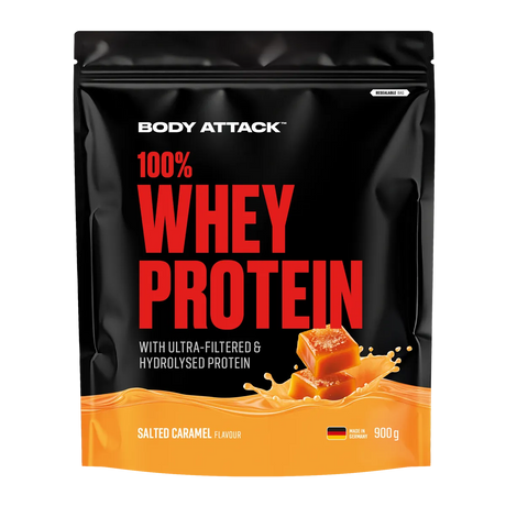 Body Attack - 100% Whey Protein - 900g Body Attack Salted Caramel
