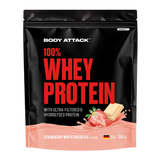 Body Attack - 100% Whey Protein - 900g Body Attack Strawberry-White Chocolate