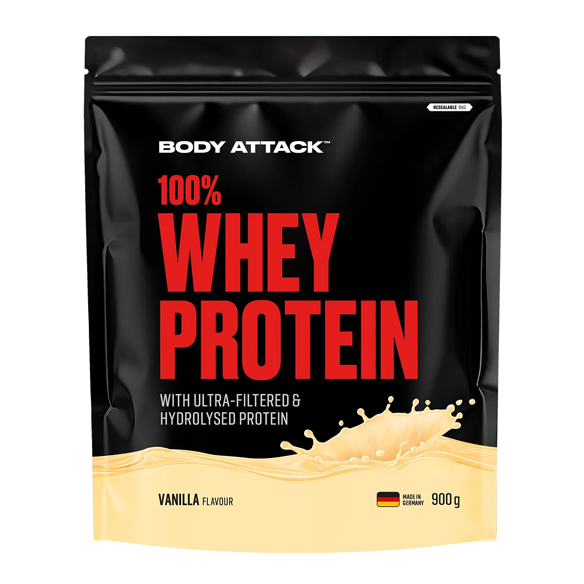 Body Attack - 100% Whey Protein - 900g Body Attack Vanilla