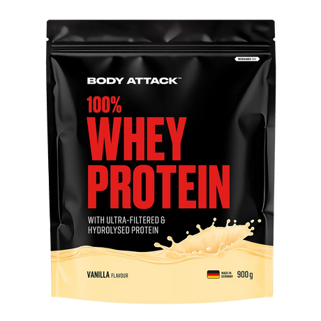 Body Attack - 100% Whey Protein - 900g Body Attack Vanilla