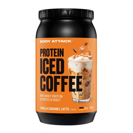 Body Attack - Protein Iced Coffee - 900g Dose Body Attack Vanilla Caramel Latte