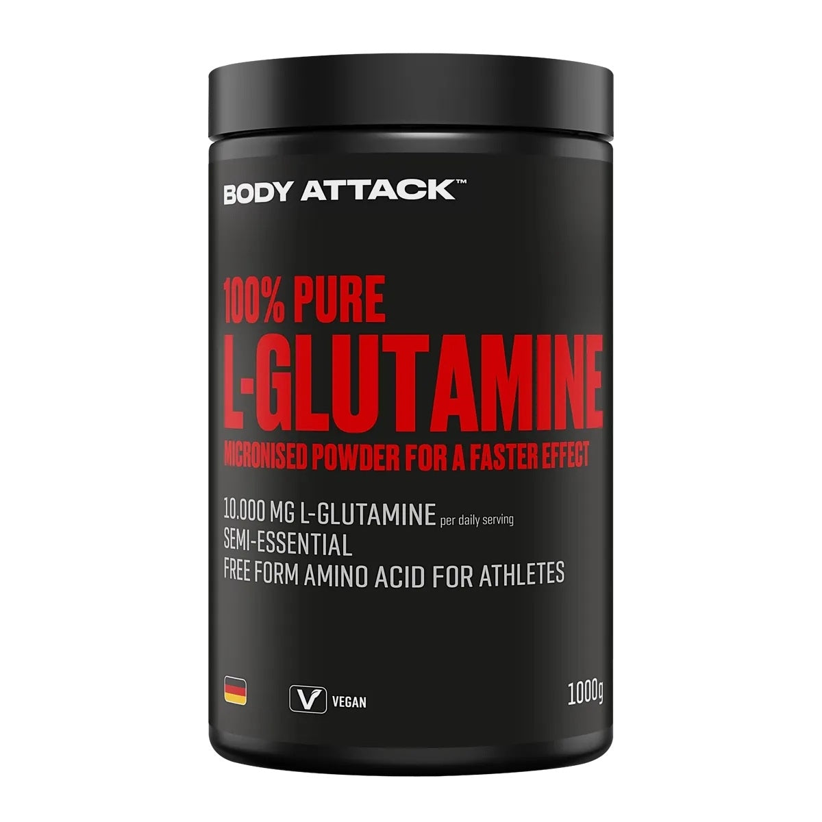 Body Attack - 100% Pure L-Glutamine - 1000g Body Attack