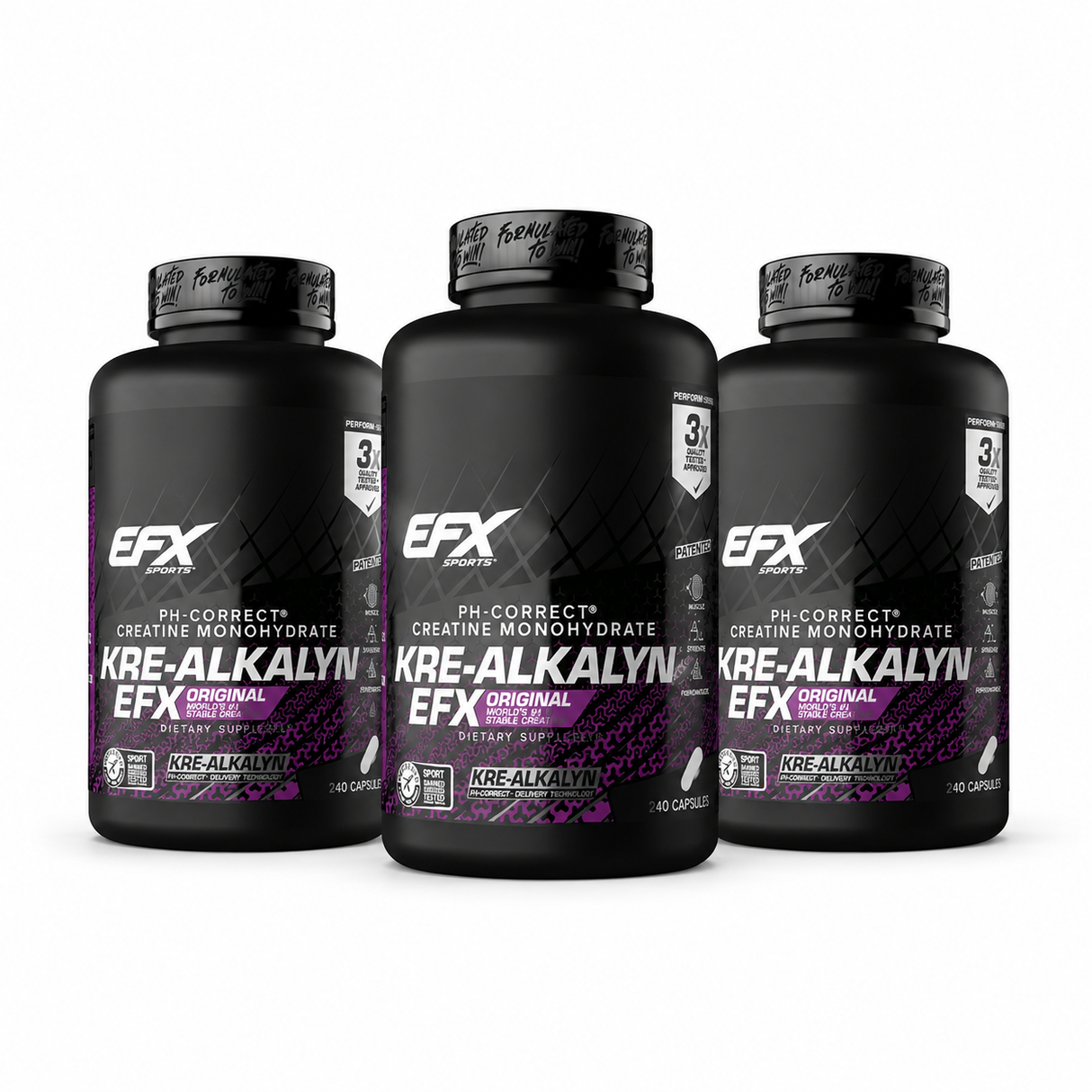 EFX - Kre-Alkalyn Clear Caps Bundle - 3 x 240 Kapseln