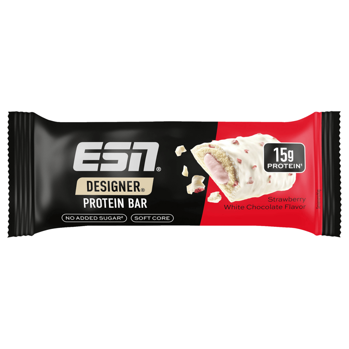 ESN - Designer Bar - 45g Riegel ESN Strawberry White Chocolate (MHD 09/2026)