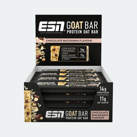 ESN - GOAT Bar - 12 x 55g Riegel ESN Chocolate Macadamia