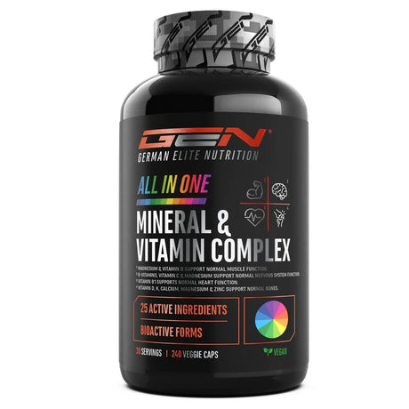 German Elite Nutrition - All in one - Mineral & Vitamin Komplex - 240 Kapseln German Elite Nutrition