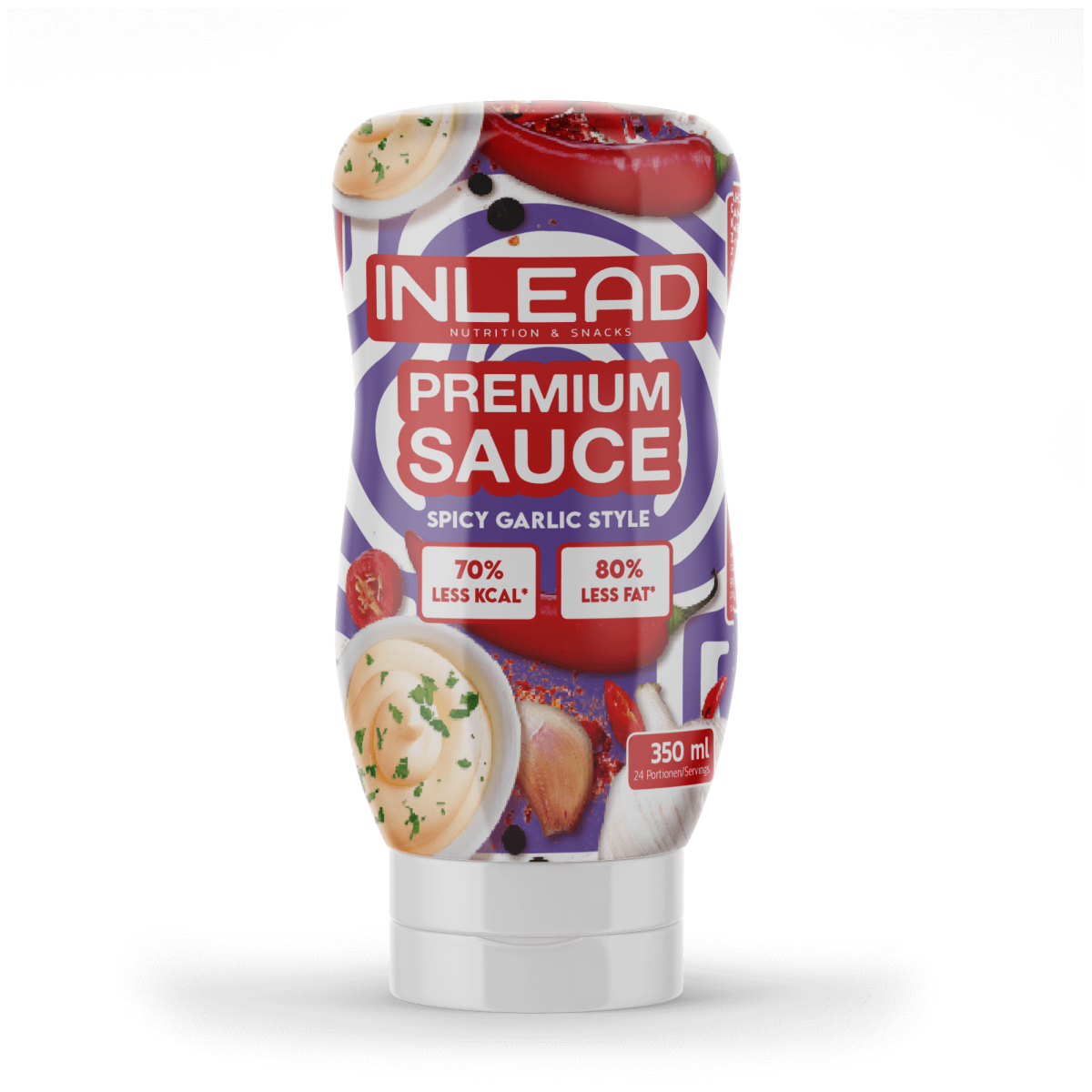 Inlead Nutrition - Premium Sauce - 350ml Inlead Spicy Garlic