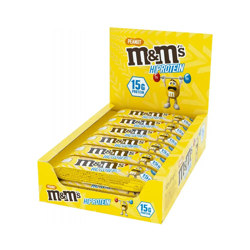 M&M´s Hi-Protein Bar Riegel - Karton 12 x 51g  MHD 06/2026