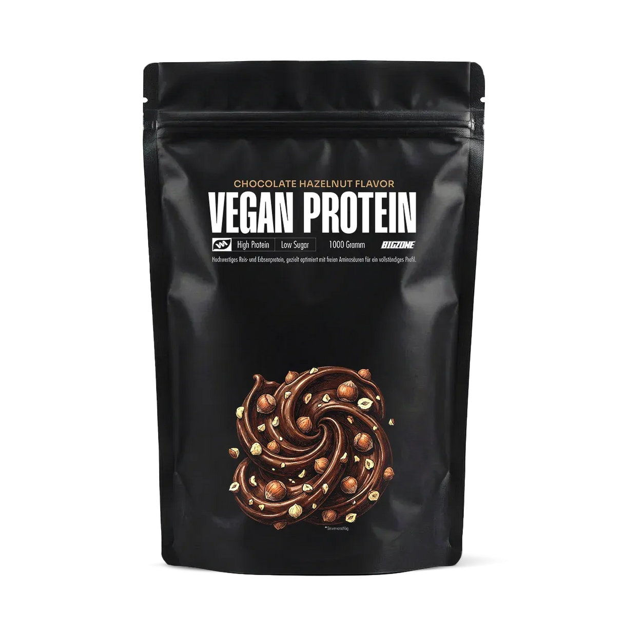 Big Zone - Vegan Protein - 1000g Big Zone Schoko-Haselnuss
