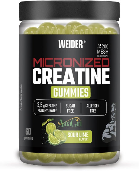 Weider - Micronized Creatine Gummies - 60 Gummies Weider Sour Lime