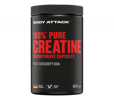 Body Attack - Pure Creatine Kapseln 600 Stck.